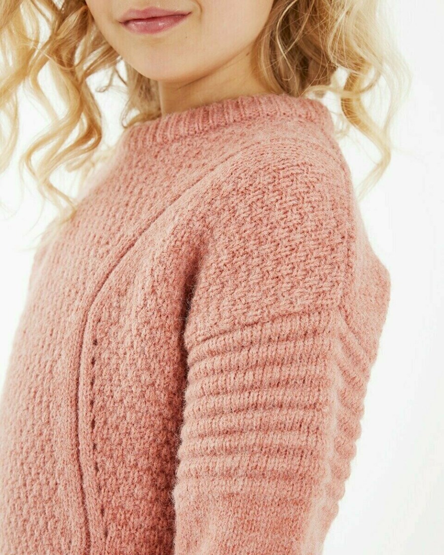 Mexx Round neck pullover Old Pink Różowe | BNPQJ9046