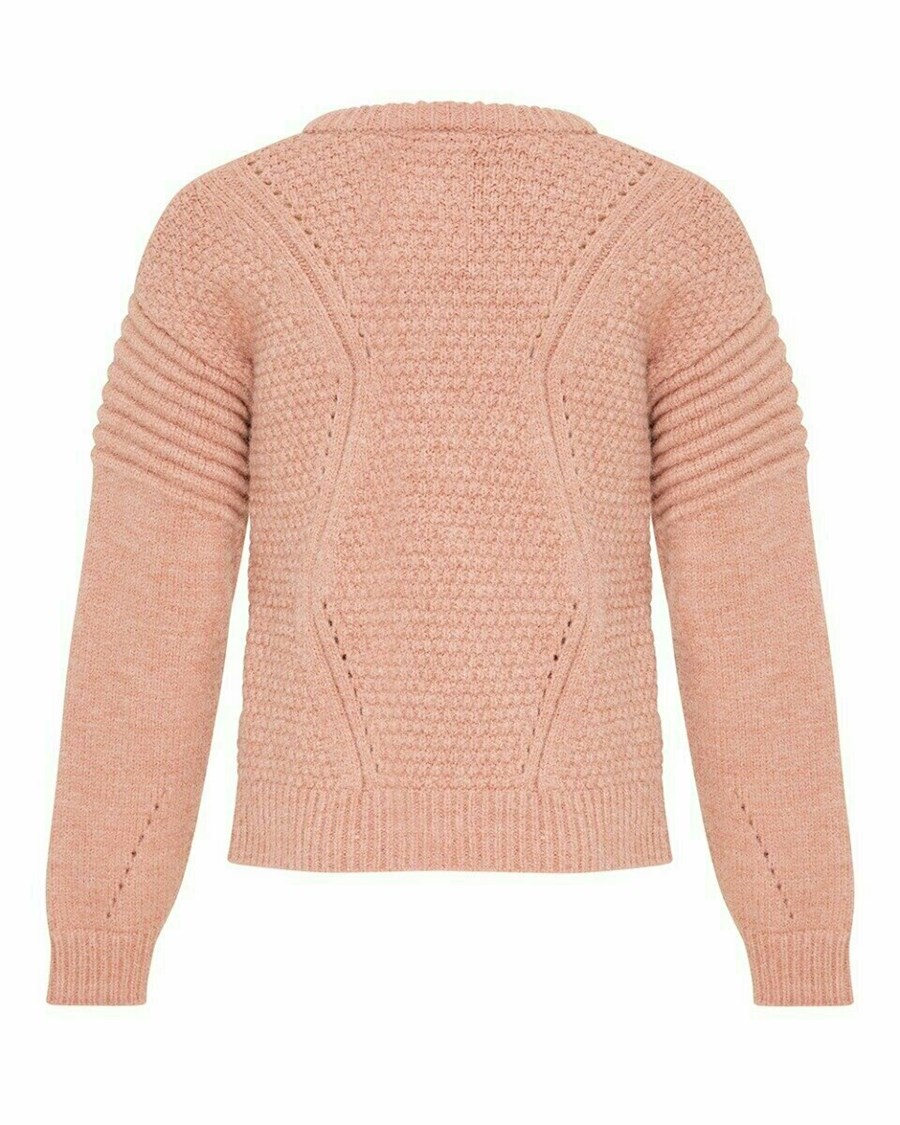 Mexx Round neck pullover Old Pink Różowe | BNPQJ9046