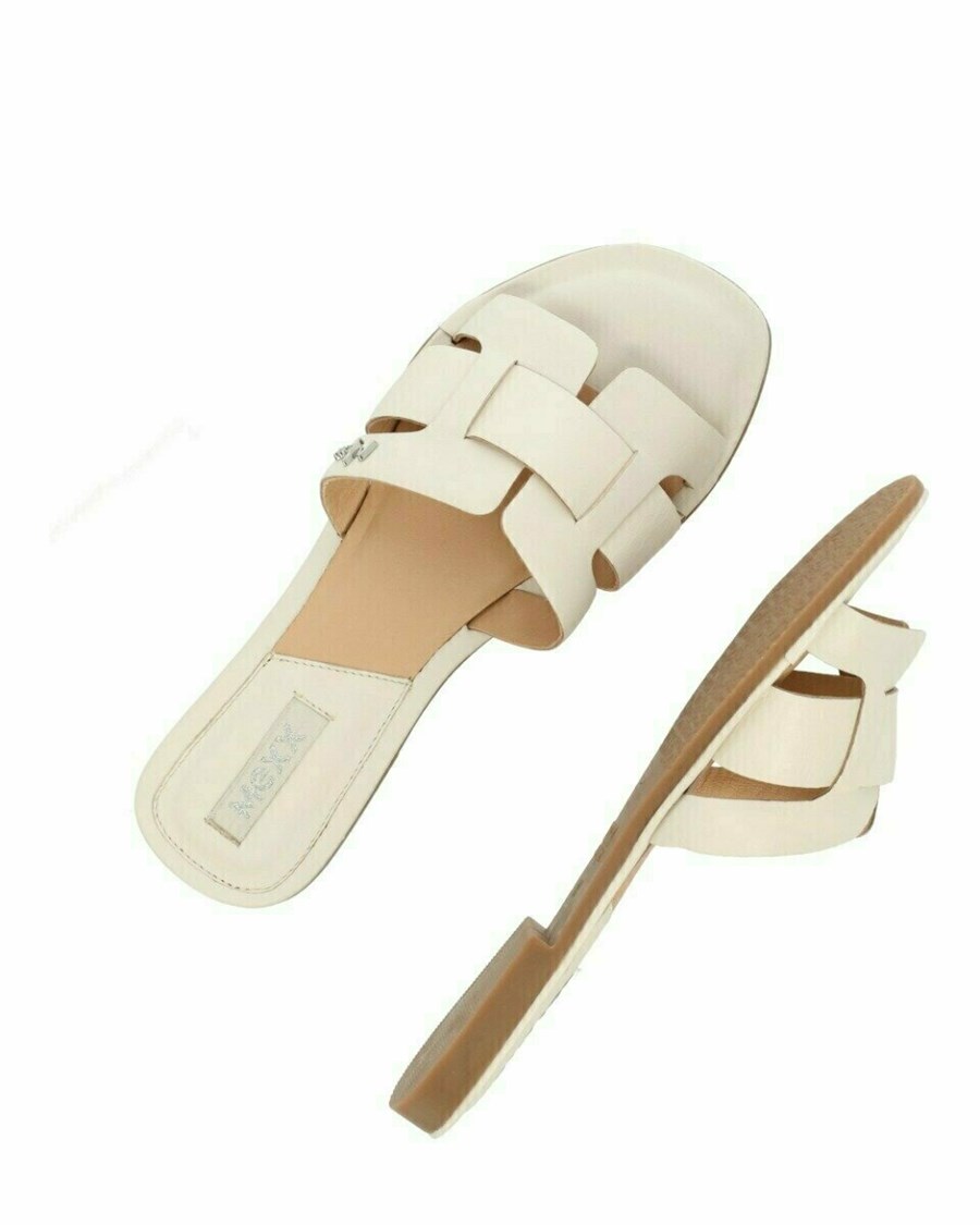 Mexx Sandal Jacey Off White Białe | FLOUJ0643
