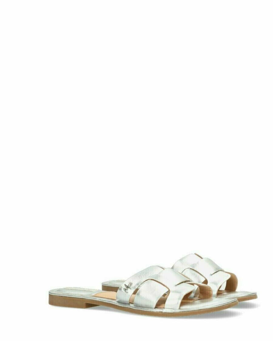 Mexx Sandal Jacey Silver Srebrne | KQDTH3091