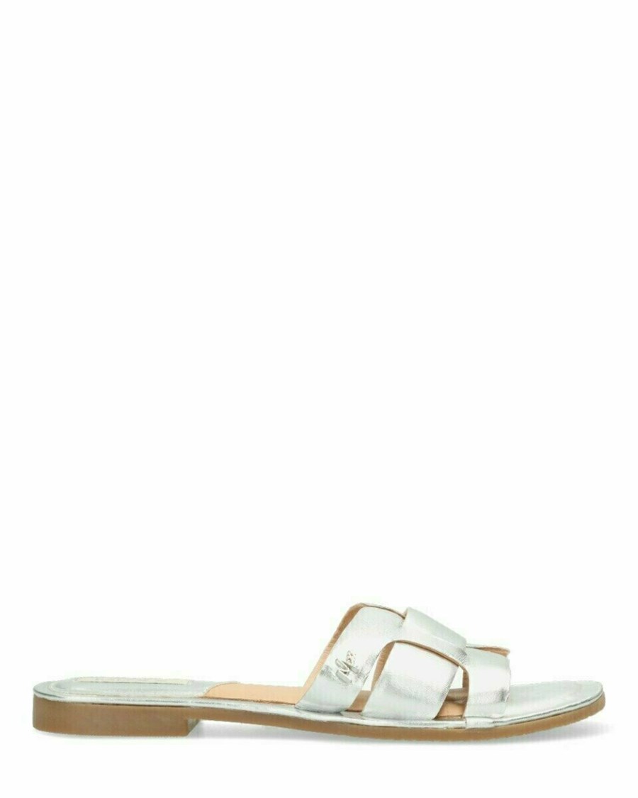 Mexx Sandal Jacey Silver Srebrne | KQDTH3091