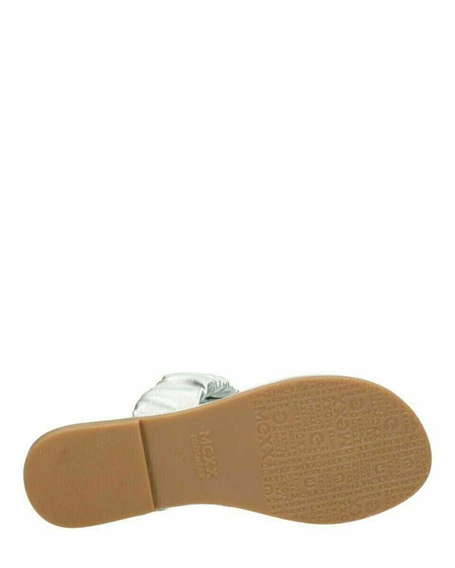 Mexx Sandal Joni Silver Srebrne | VRKCF8340