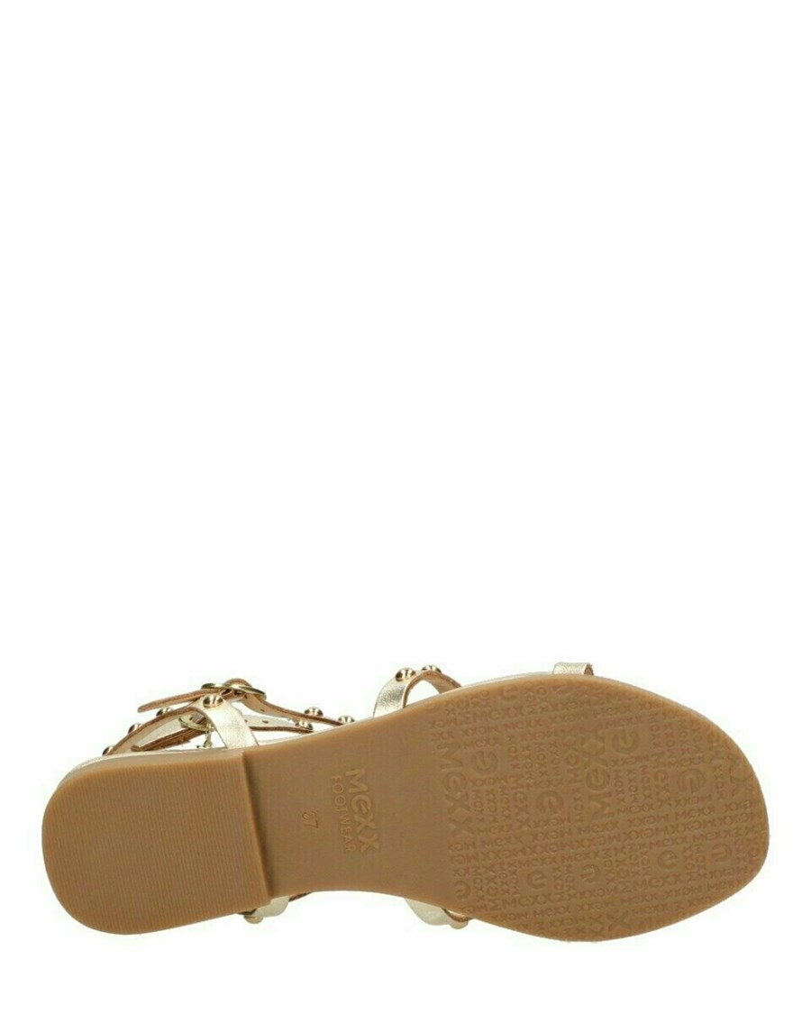 Mexx Sandal Justine Gold Złote | APMUV2184