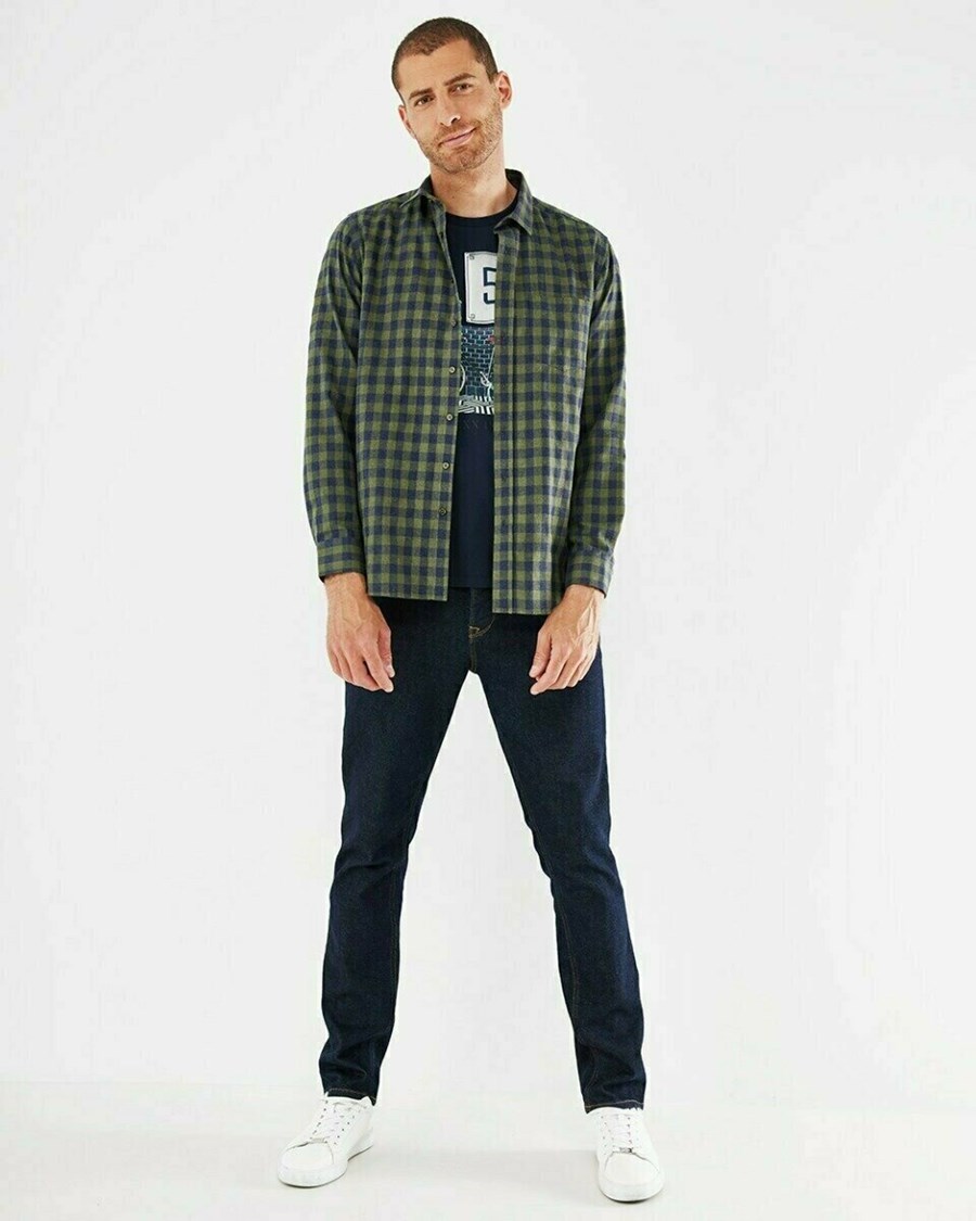 Mexx Shirt LS Dark Green Zielone | CREAO3195