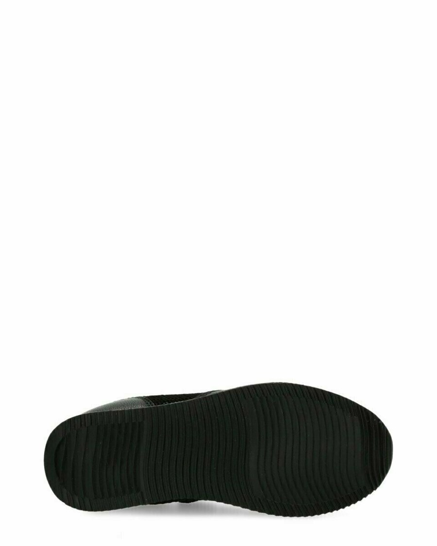Mexx Sneaker Eflin Black/Gold Czarne | PDTJC0125