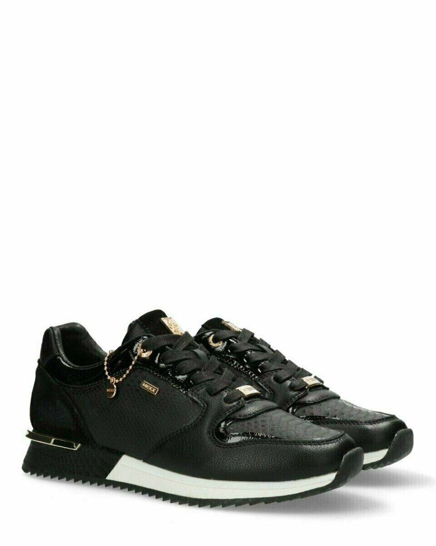 Mexx Sneaker Fleur Black Czarne | IGCDF6947