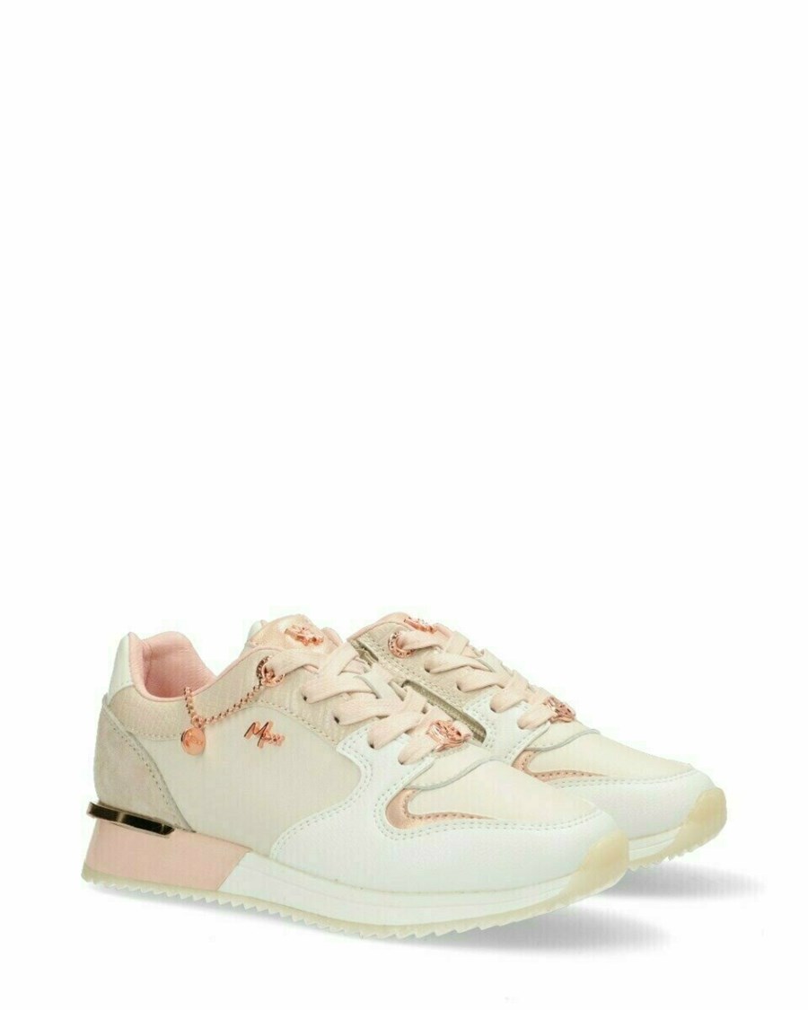 Mexx Sneaker Fleur Mini Beige/pink Różowe | CMHLY4950
