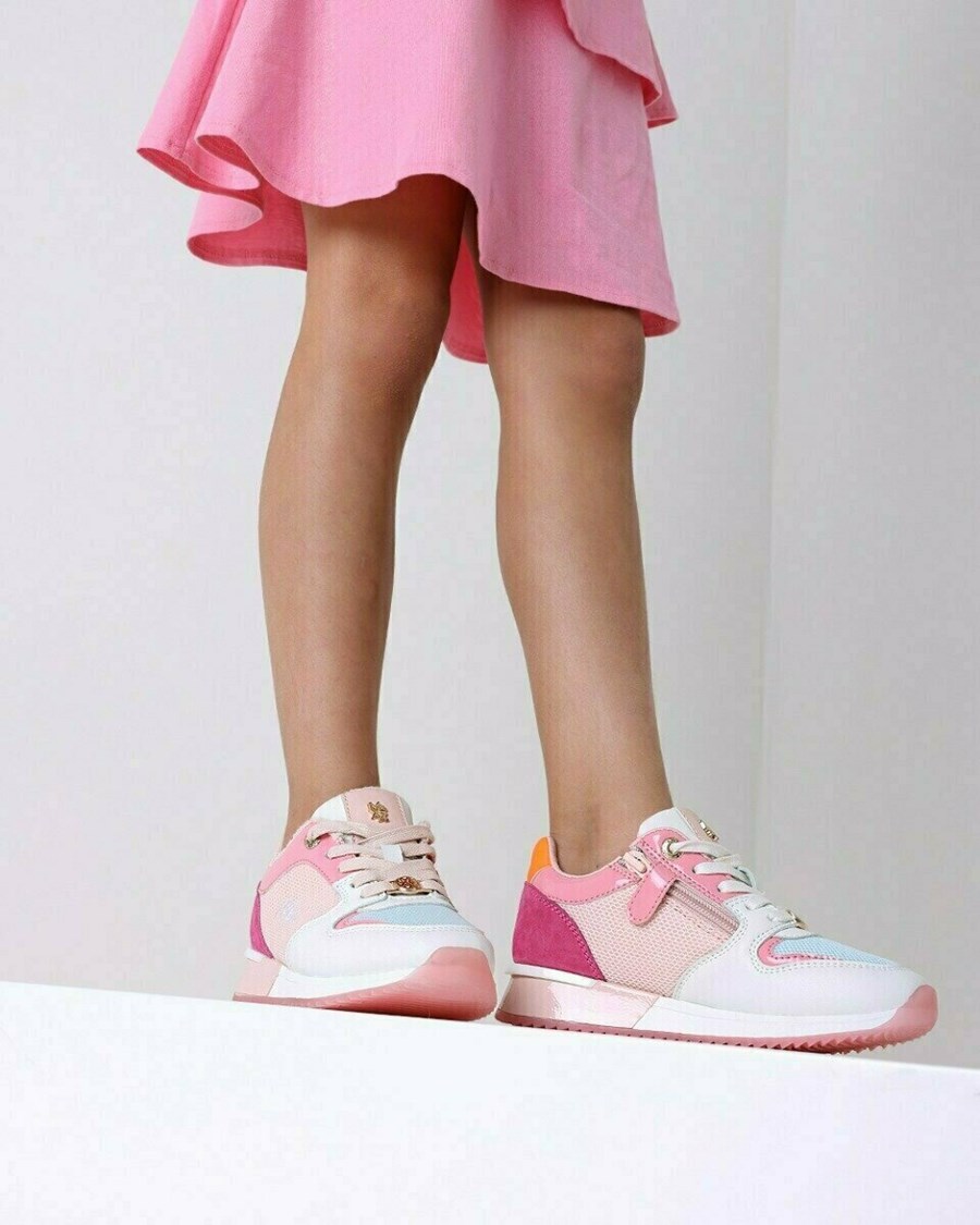 Mexx Sneaker Fleur Mini Pink Różowe | QTZBI0183