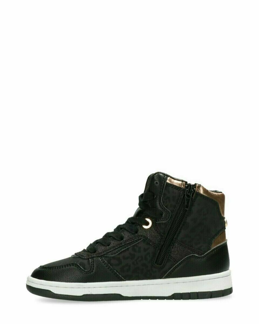 Mexx Sneaker Ginia Black/Gold Czarne | TBXWM9750