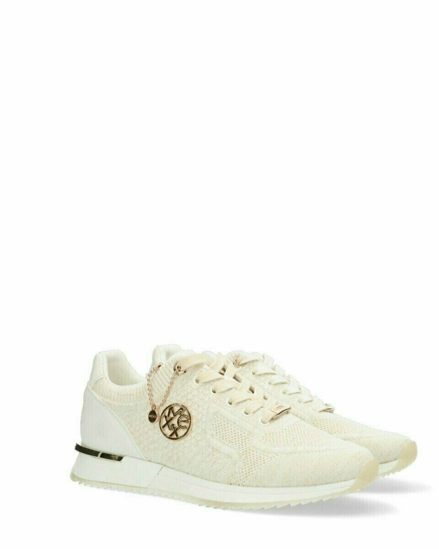 Mexx Sneaker Gitte glitter Off White Białe | NBCGK1625