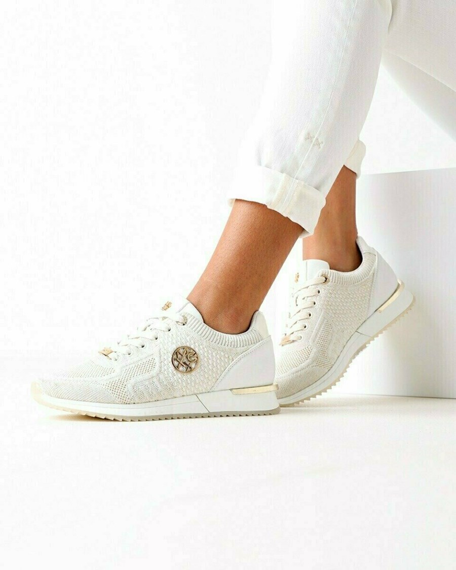 Mexx Sneaker Gitte glitter Off White Białe | NBCGK1625