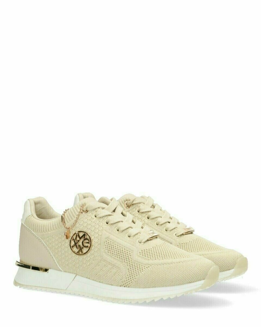 Mexx Sneaker Gitte glitter Sand Beżowe | ZJVNC9312