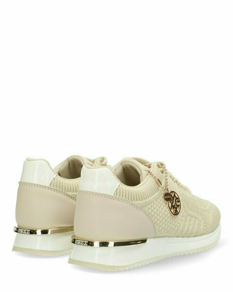 Mexx Sneaker Gitte glitter Sand Beżowe | ZJVNC9312