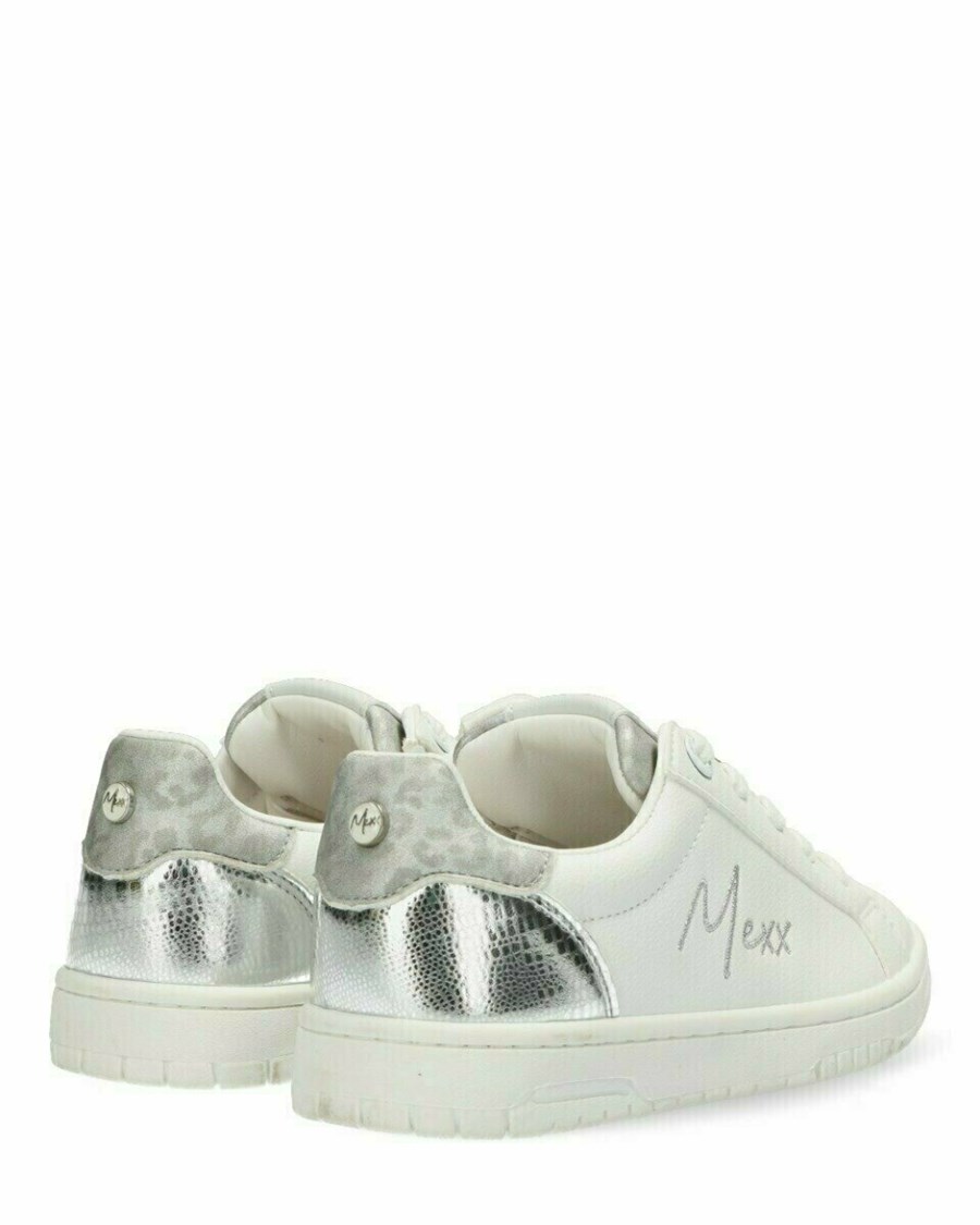 Mexx Sneaker Golde White/Silver Białe | GRMNW9527