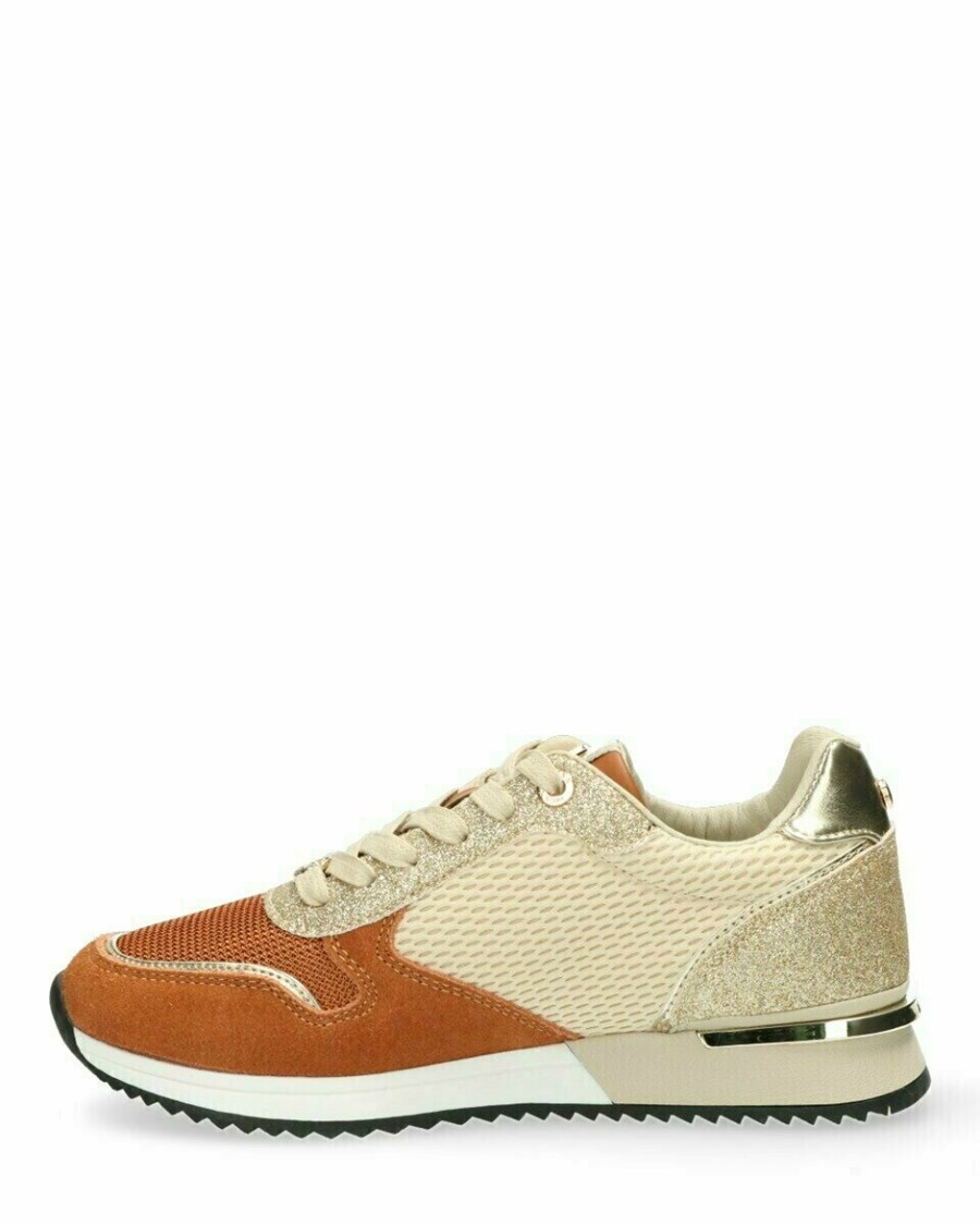 Mexx Sneaker Hilly Beige/gold Beżowe | GBEIT6825