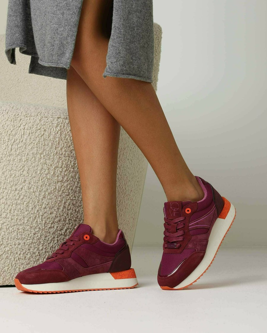 Mexx Sneaker Jazzy Burgundy Czerwone | IRTZF3785