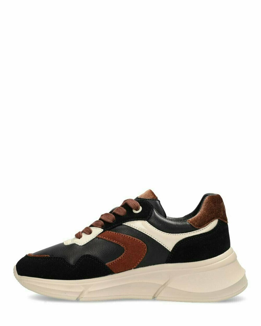 Mexx Sneaker Jilou Black/Tan Czarne | SYMXO7480