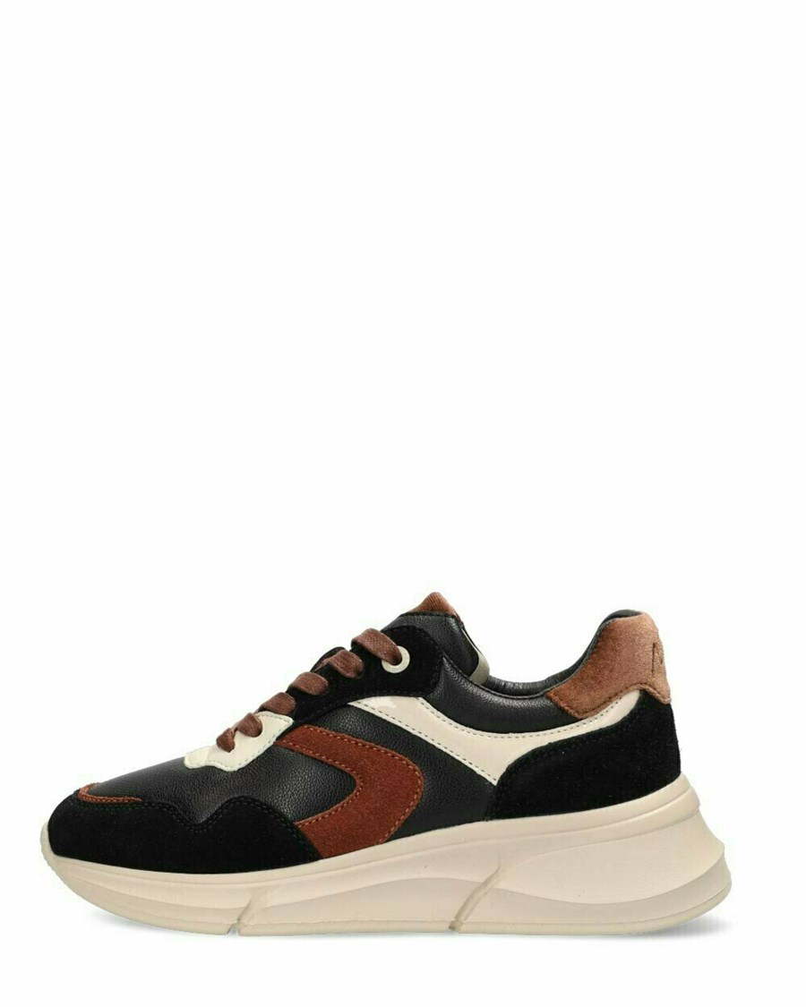 Mexx Sneaker Jilou Black/Tan Czarne | SYMXO7480