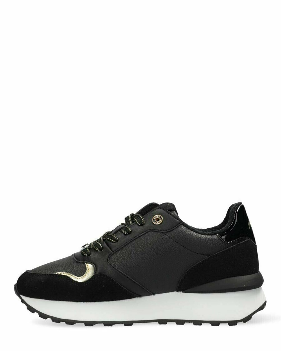 Mexx Sneaker Juju- Spark Black/Gold Czarne | SEVON6813