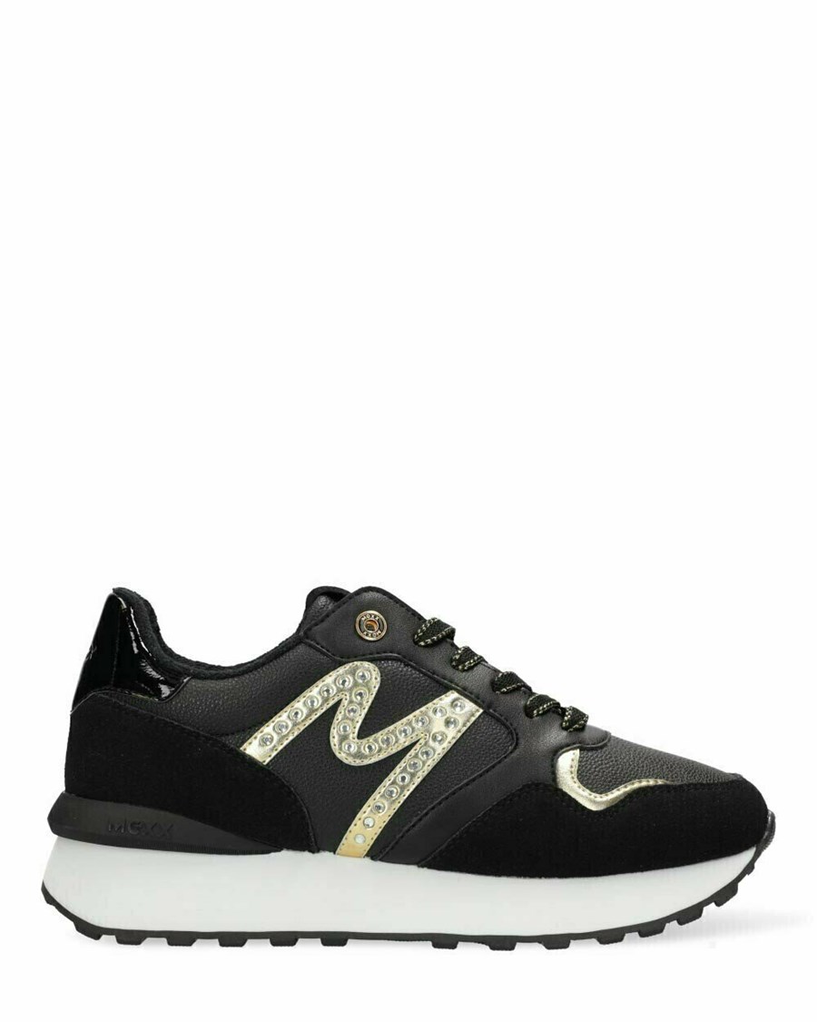 Mexx Sneaker Juju- Spark Black/Gold Czarne | SEVON6813