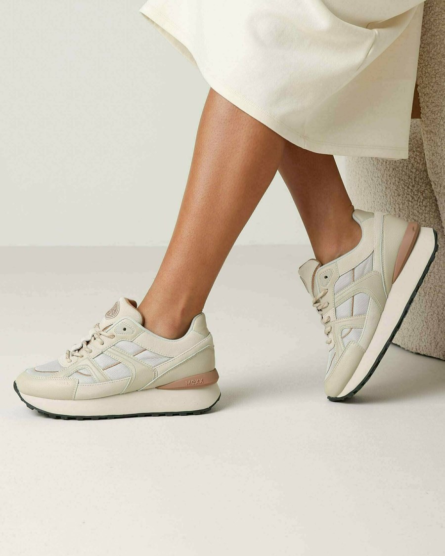 Mexx Sneaker Juna 2 Beige Beżowe | VQGFU6579