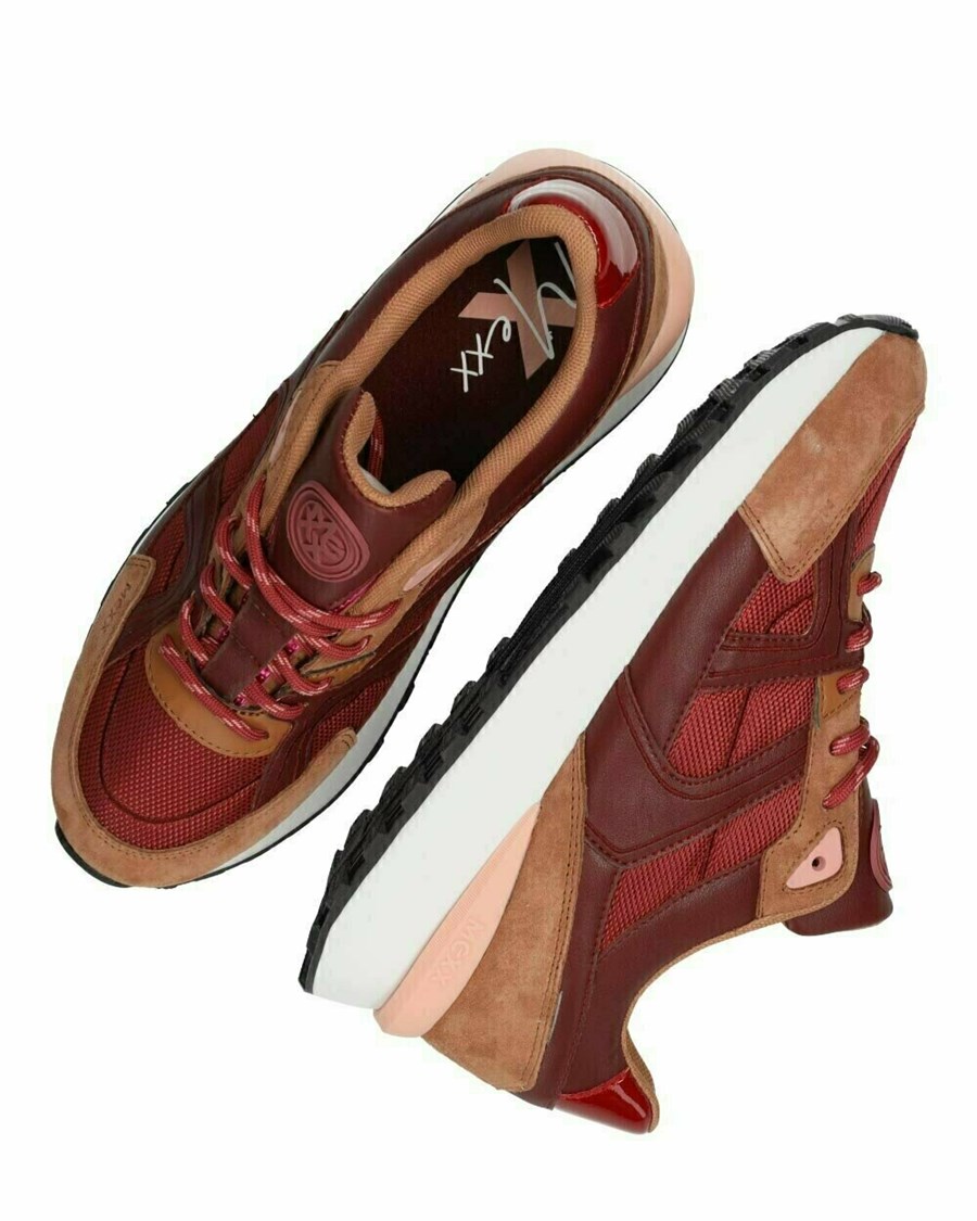 Mexx Sneaker Juna 2 Bordeaux Czerwone | PFZCK5726