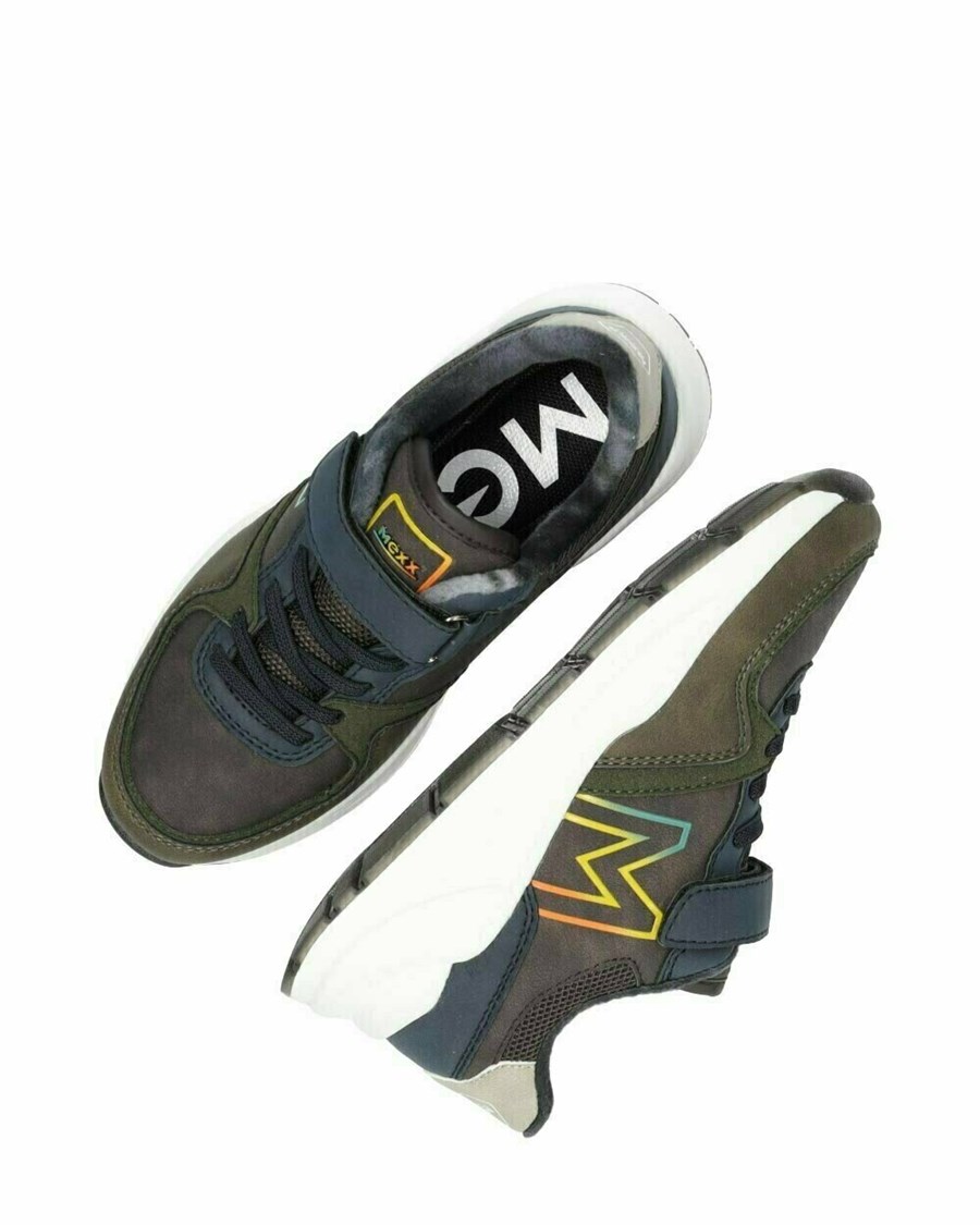 Mexx Sneaker Kamain Olive/Dark Brown Zielone | DLHJK4279