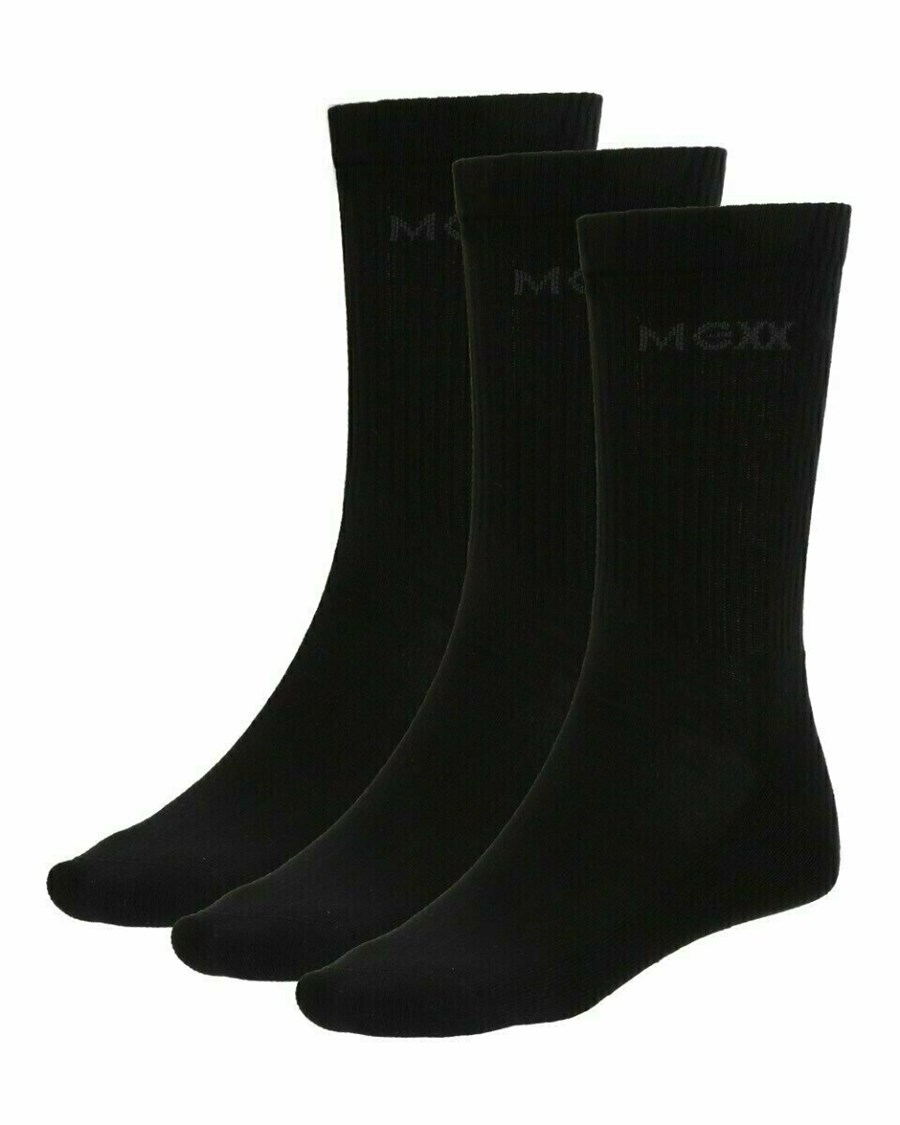 Mexx Sportsocks Black/Black/Black Czarne | RMKNI9186