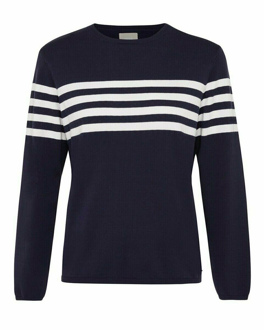 Mexx Stripe pullover Navy Niebieskie | CAQVY4532