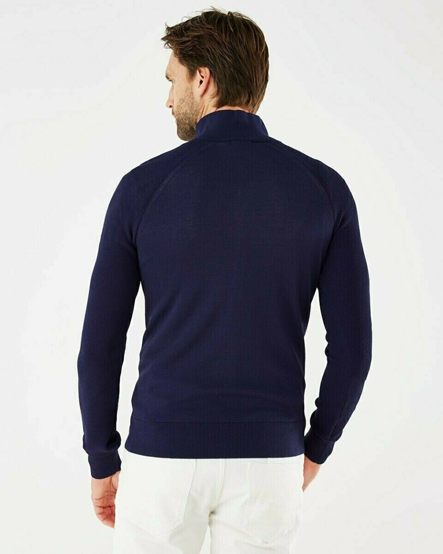 Mexx Structure raglan sweater Navy Niebieskie | RMYBI7158