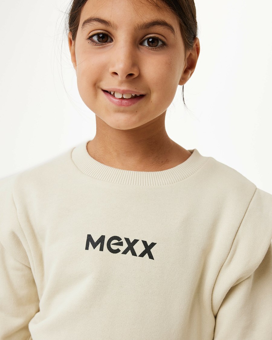 Mexx Sweaterdress Ecru Beżowe | ZSPNE5130