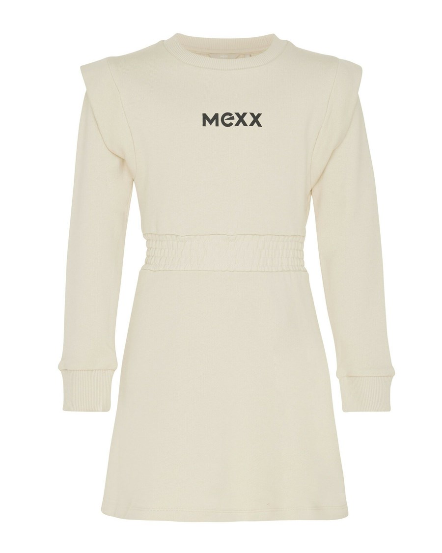 Mexx Sweaterdress Ecru Beżowe | ZSPNE5130