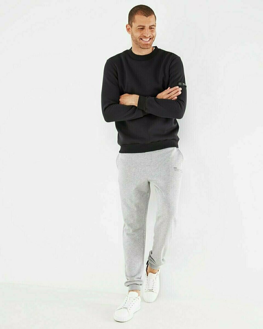 Mexx Sweatshirt Black Czarne | JTUYH6509