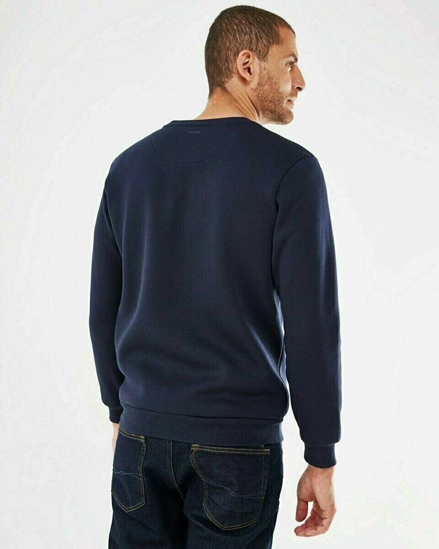 Mexx Sweatshirt Navy Niebieskie | DSELM1429