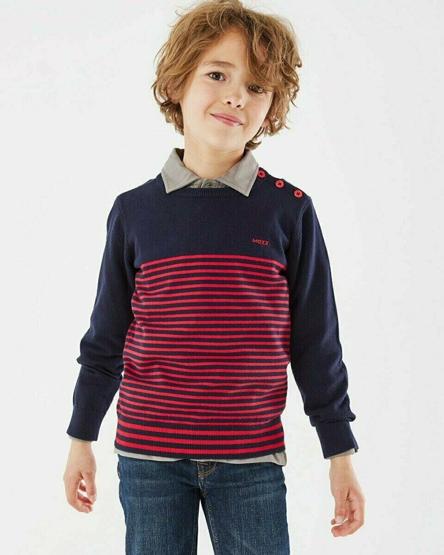 Mexx Swetry Navy Niebieskie | IRHCU4035