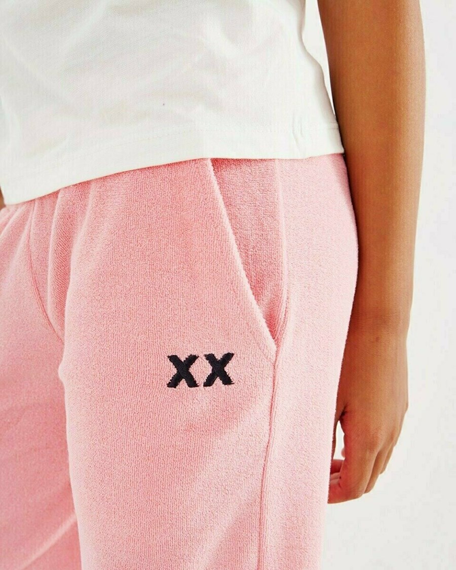 Mexx Szerokie toweling pants Pink Różowe | KCSGO4591
