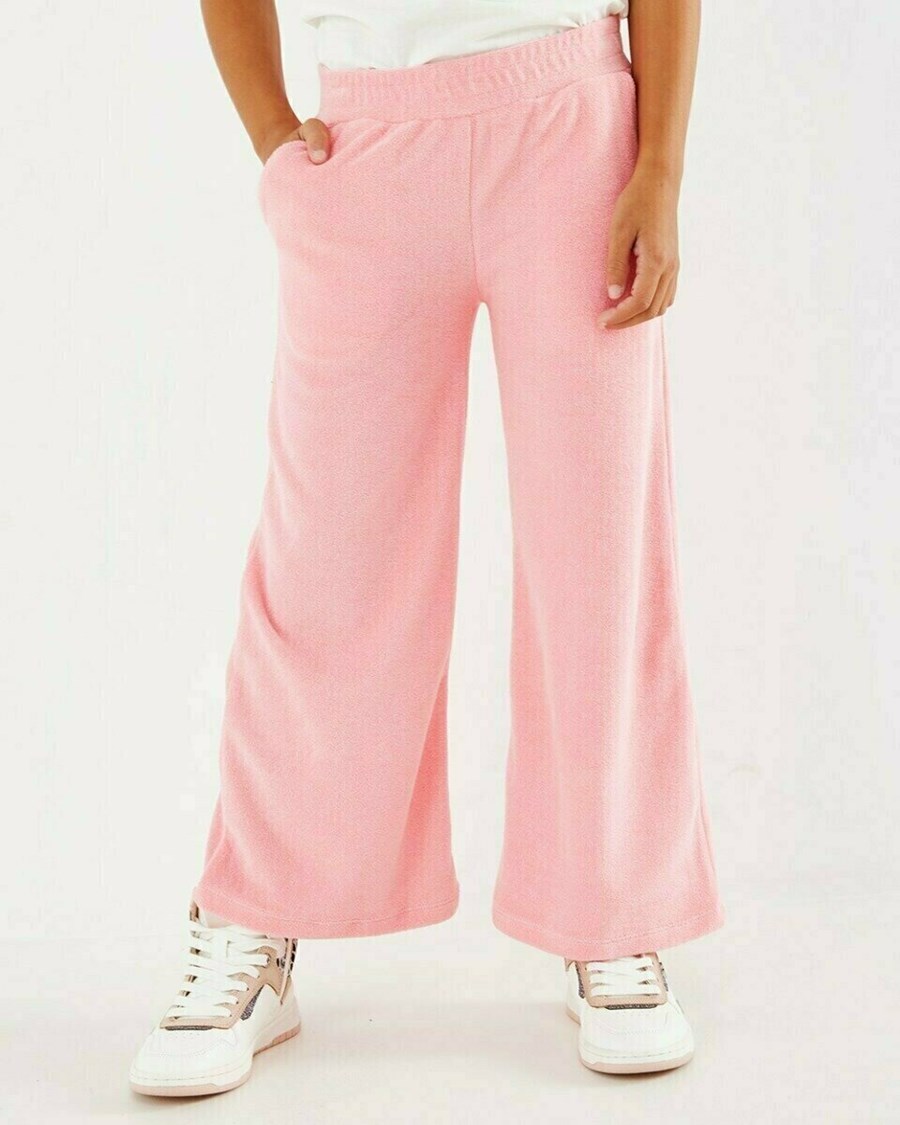 Mexx Szerokie toweling pants Pink Różowe | KCSGO4591