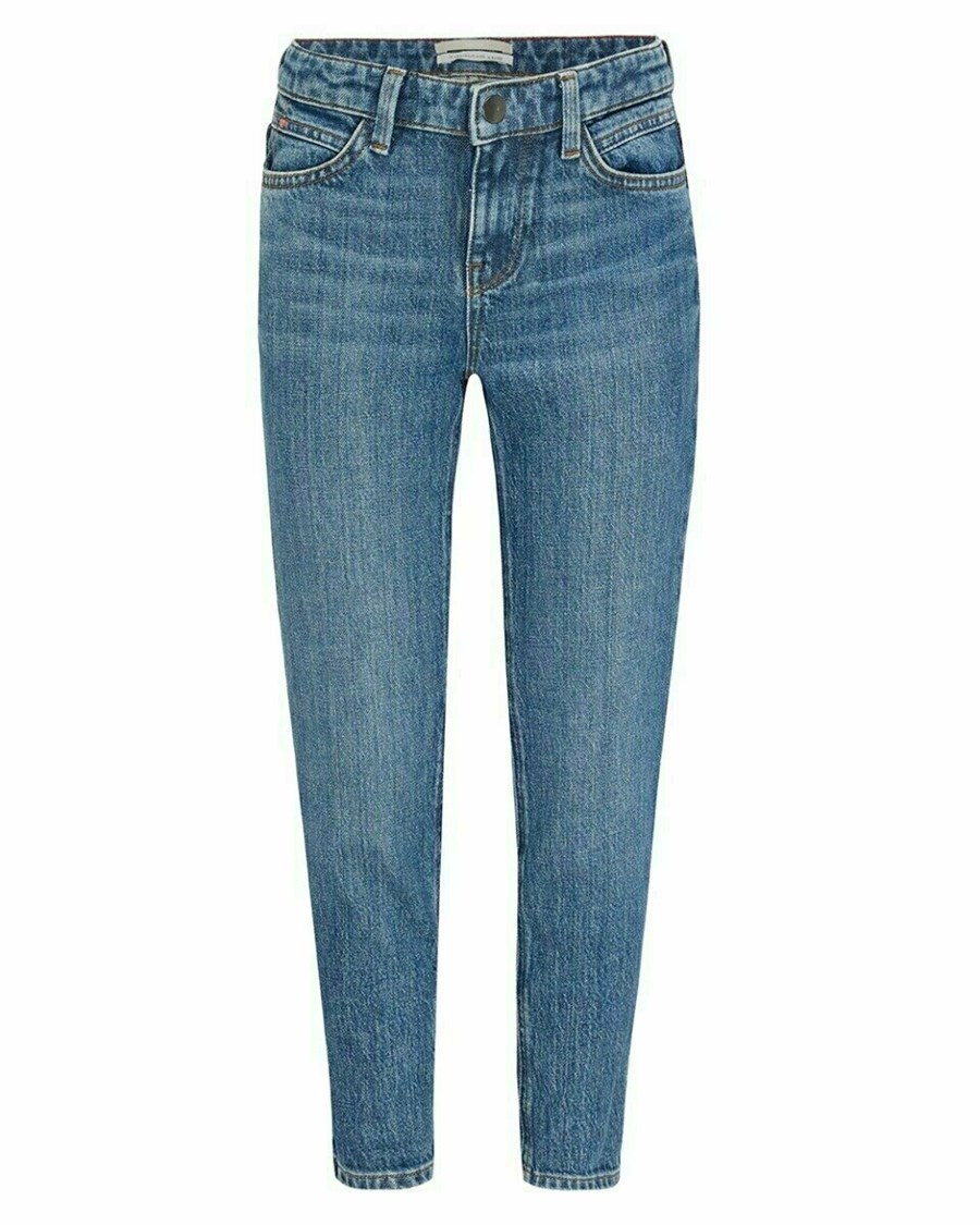 Mexx TINA Mid waist/ Tapered leg jeans Vintage Blue Niebieskie | RXTSM4935
