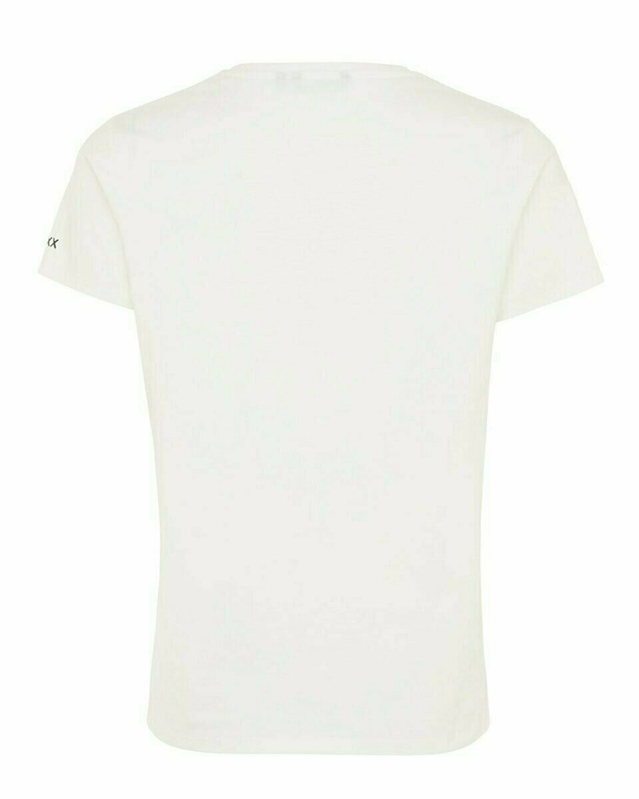 Mexx T-shirt V-Neck Offwhite Białe | GIKBU6928