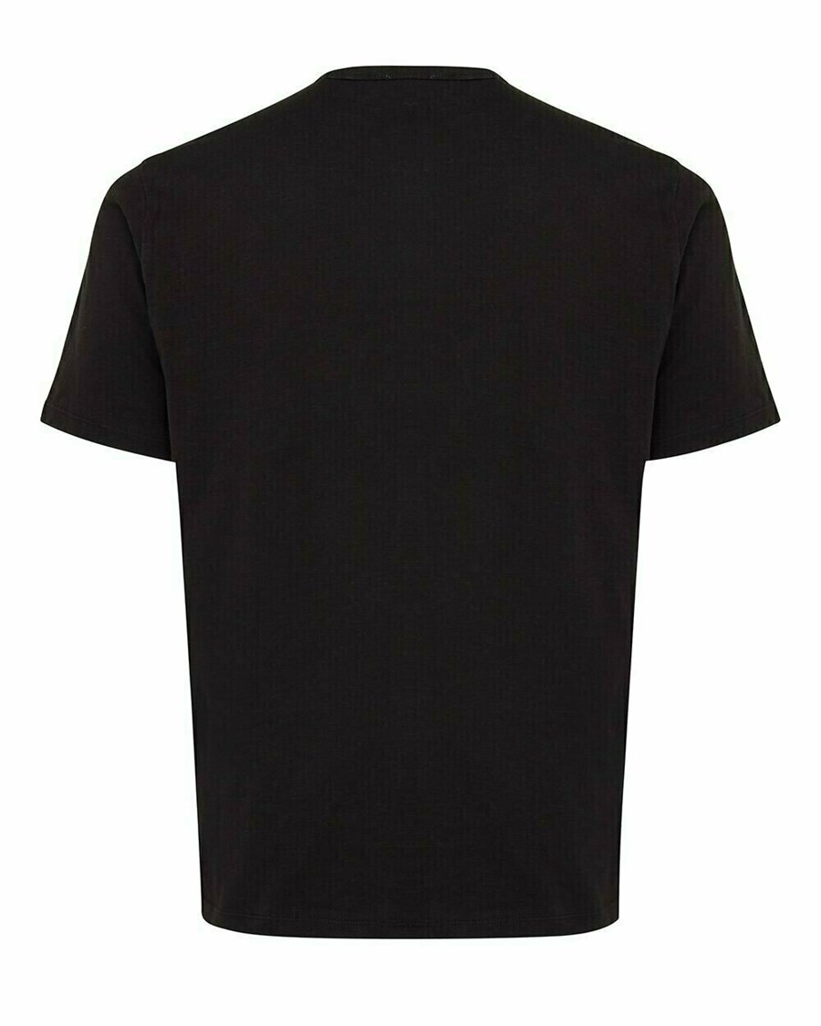 Mexx T-shirt chest pocket Black Czarne | WADNM9146