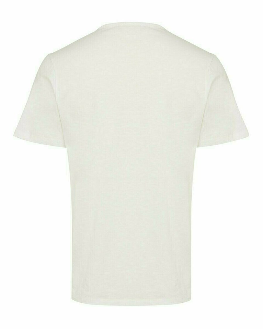 Mexx T-shirt chest pocket Off white Białe | HWRTC1749