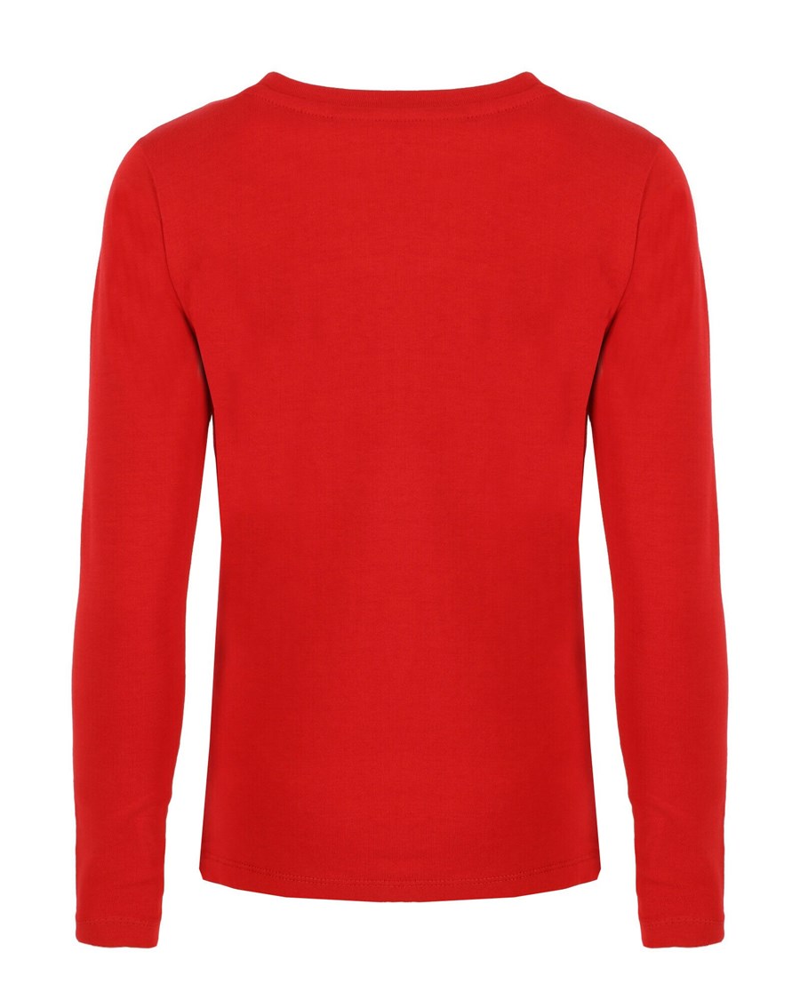 Mexx T-shirt logo carrier in glitter Red Czerwone | XDGJL9750