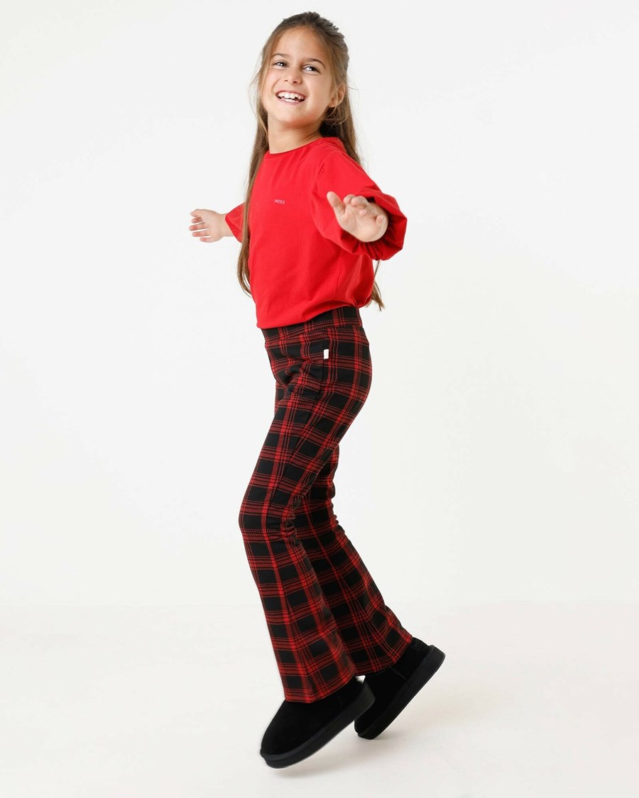 Mexx T-shirt with puffsleeve Red Czerwone | IJGQK1526