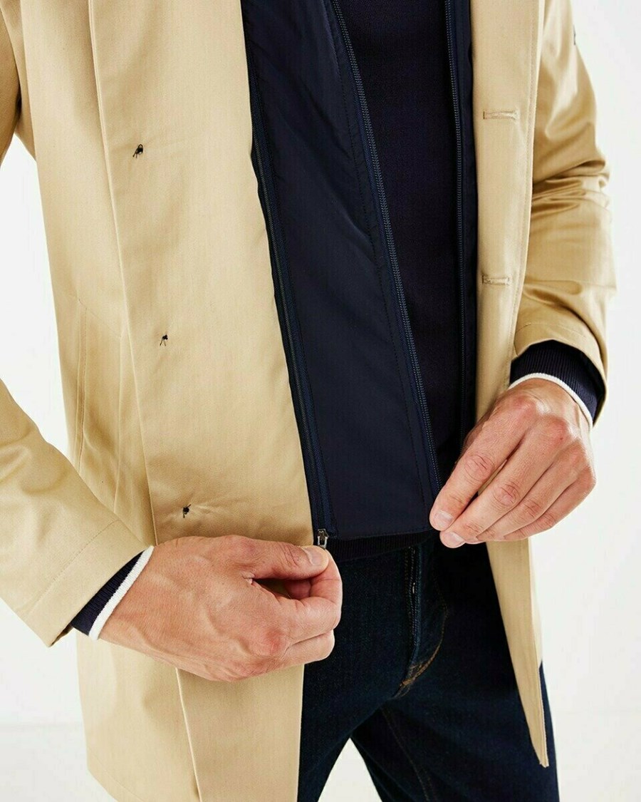 Mexx Trenchcoat with Bib Sand Beżowe | LRBFO7920
