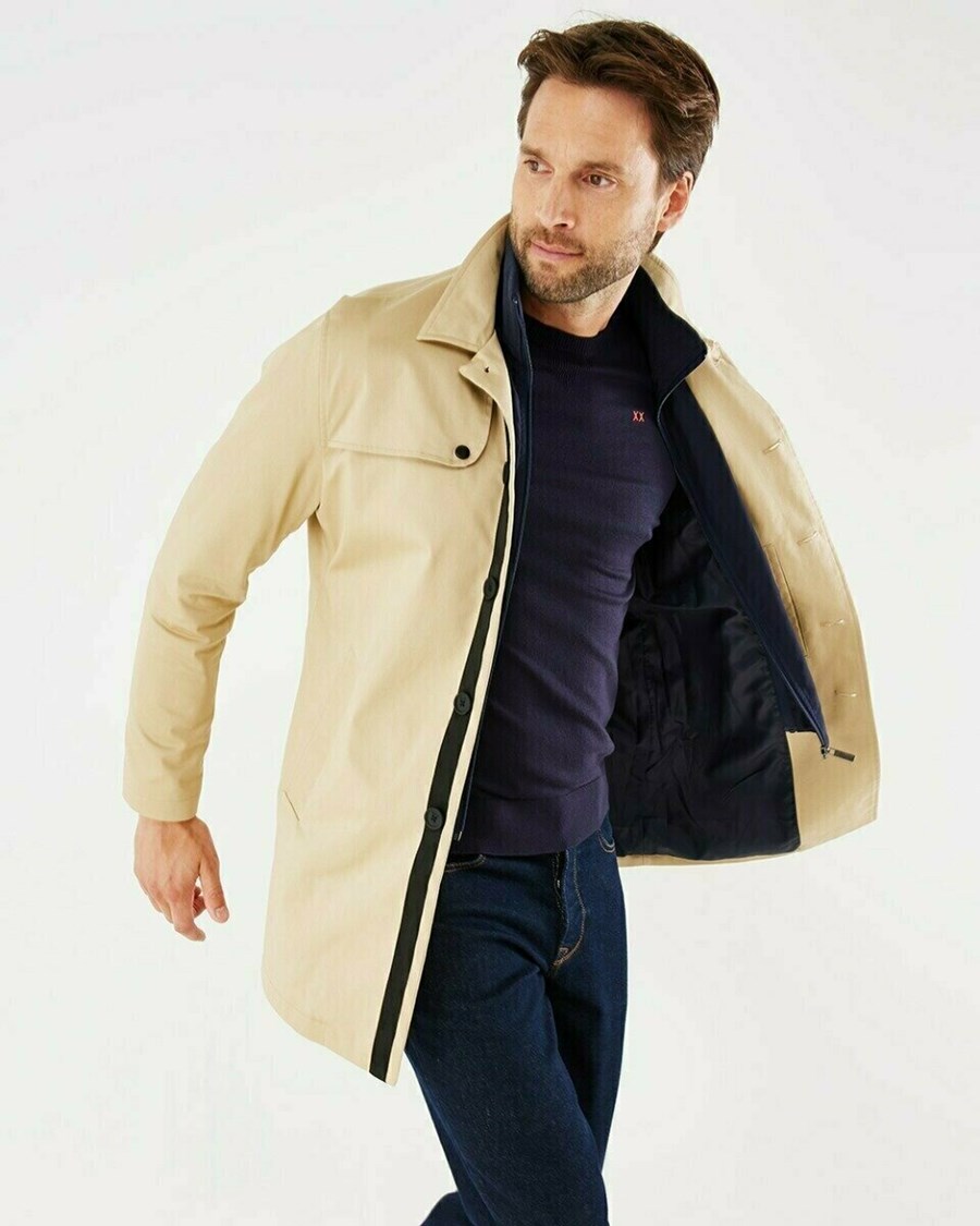Mexx Trenchcoat with Bib Sand Beżowe | LRBFO7920