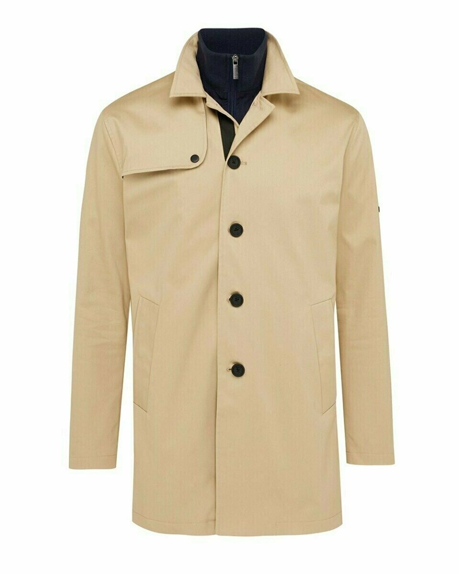 Mexx Trenchcoat with Bib Sand Beżowe | LRBFO7920