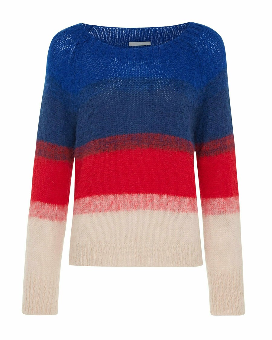 Mexx Trykotowy sweater Dark Blue Niebieskie | RAFHD1896