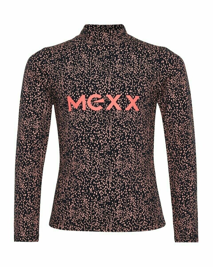 Mexx Turtle neck top LS Navy Niebieskie | OZPUB0165