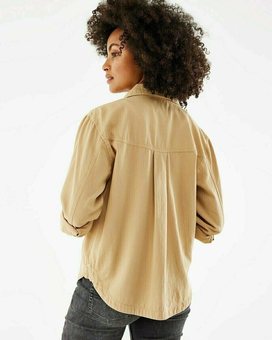 Mexx Twill jacket Dark Sand Beżowe | PTCJO9078
