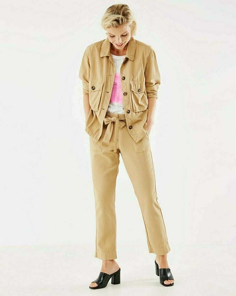 Mexx Twill jacket Dark Sand Beżowe | PTCJO9078